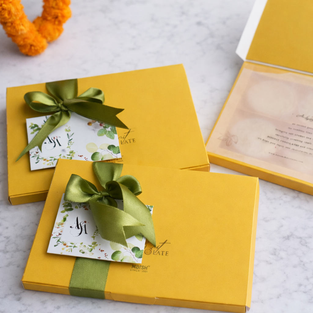 Quirky Fusion Wedding - Biscuit Chocolate Box of 12