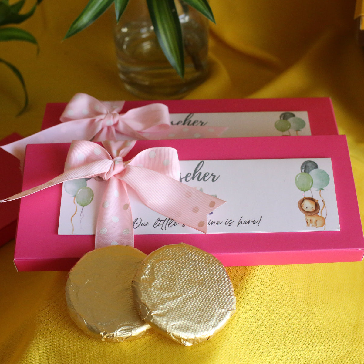 Box of 3 Biscuit Chocolates - New Born Announcement-3