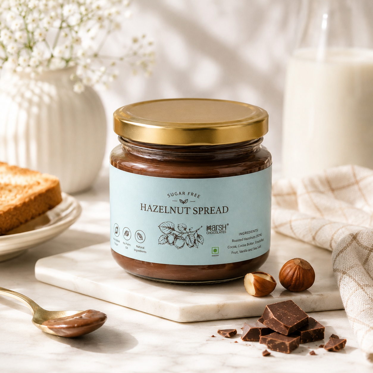 Chocolate Hazelnut Spread - Sugarfree