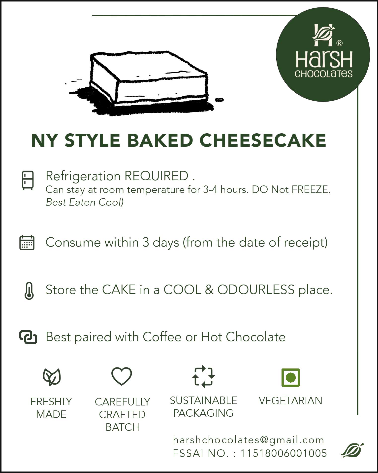 Newyork (style) Baked Cheesecake - EGGLESS