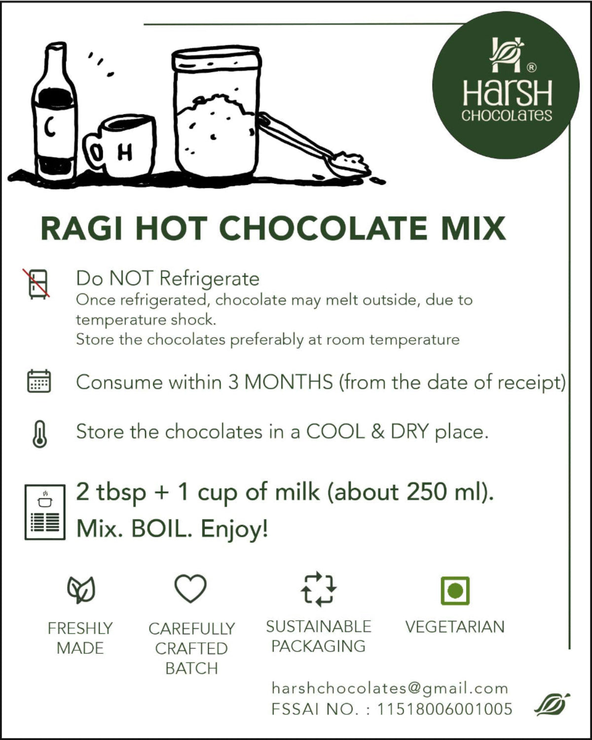 Ragi Hot Chocolate Mix