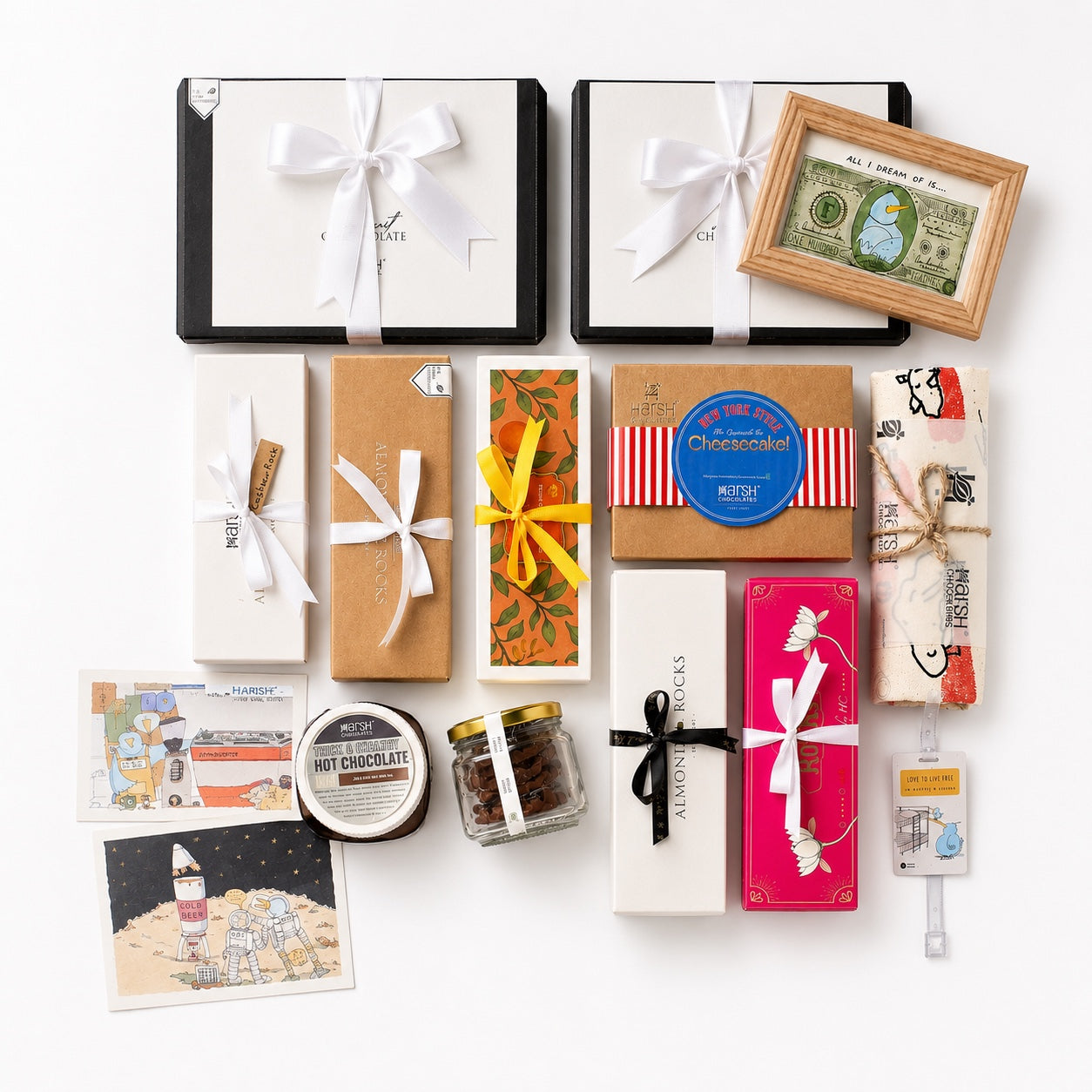 Luxury Rakhi Gift Hamper Basket with Chocolates | Harsh Chocolates