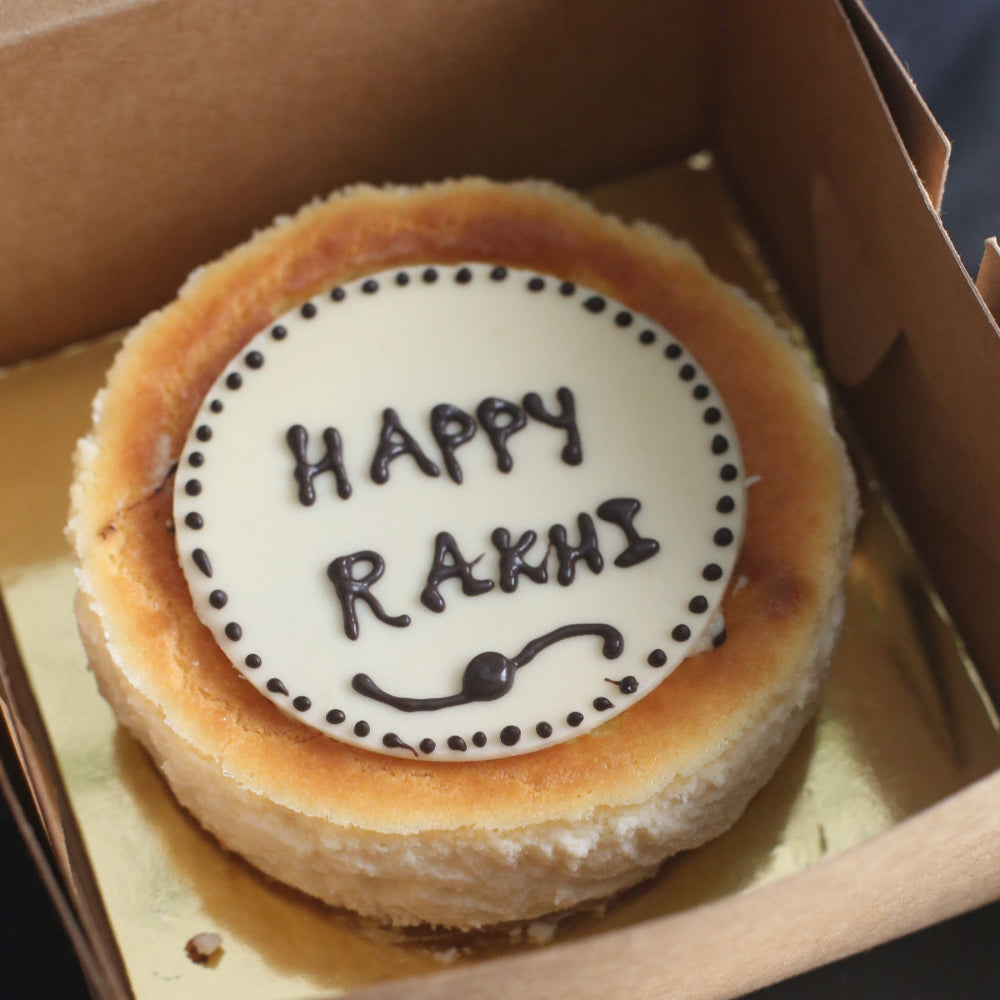 Rakhi-cheesecake-eggless-baked