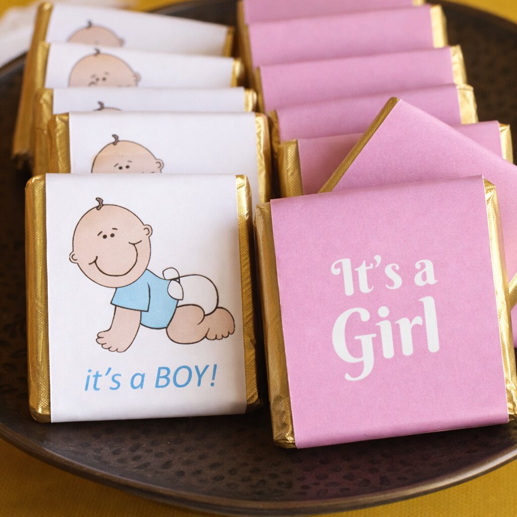 Customised Assorted Squares - New Born Announcement