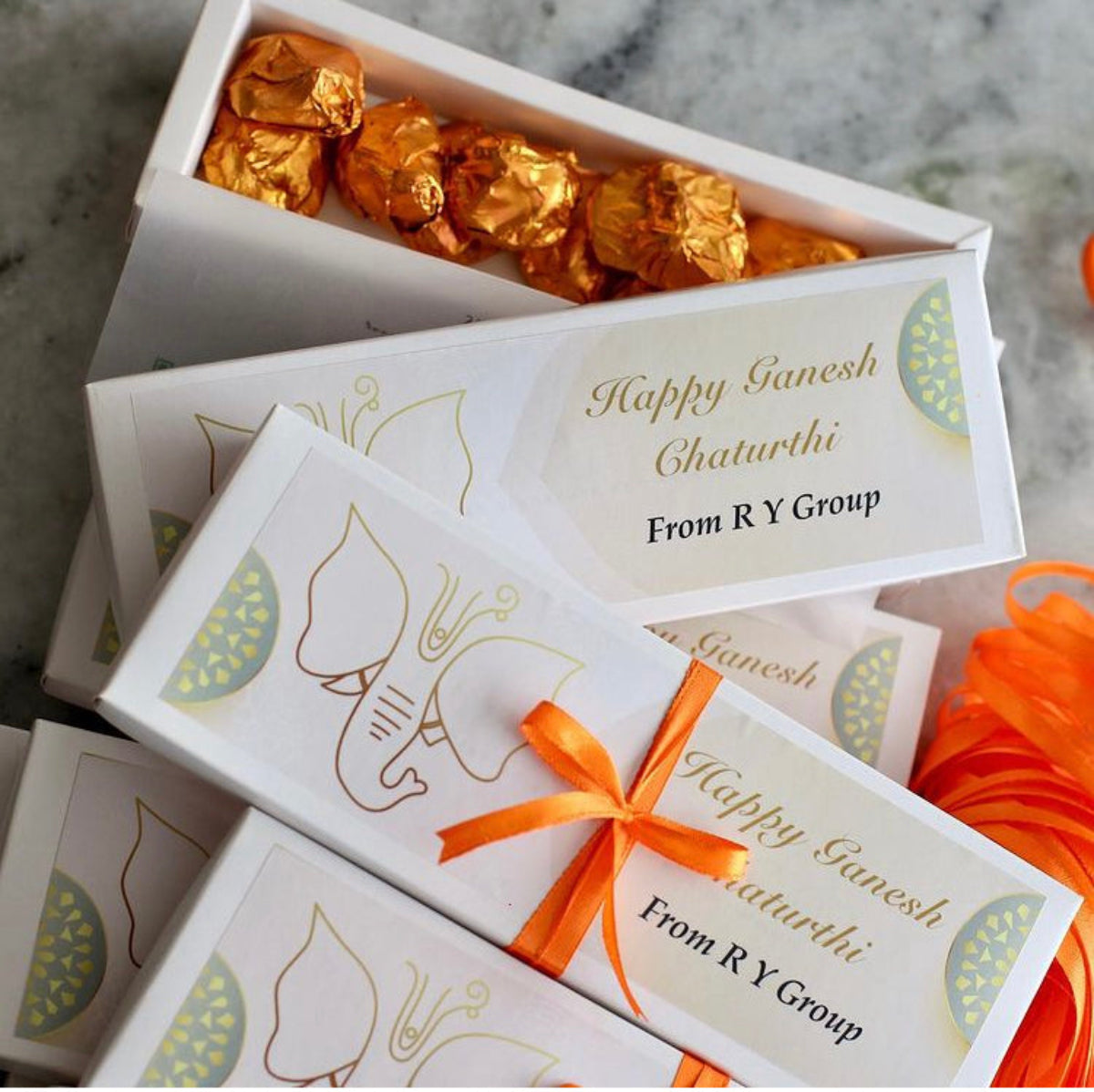 Almond Rocks Box of 10 - Ganpati Special