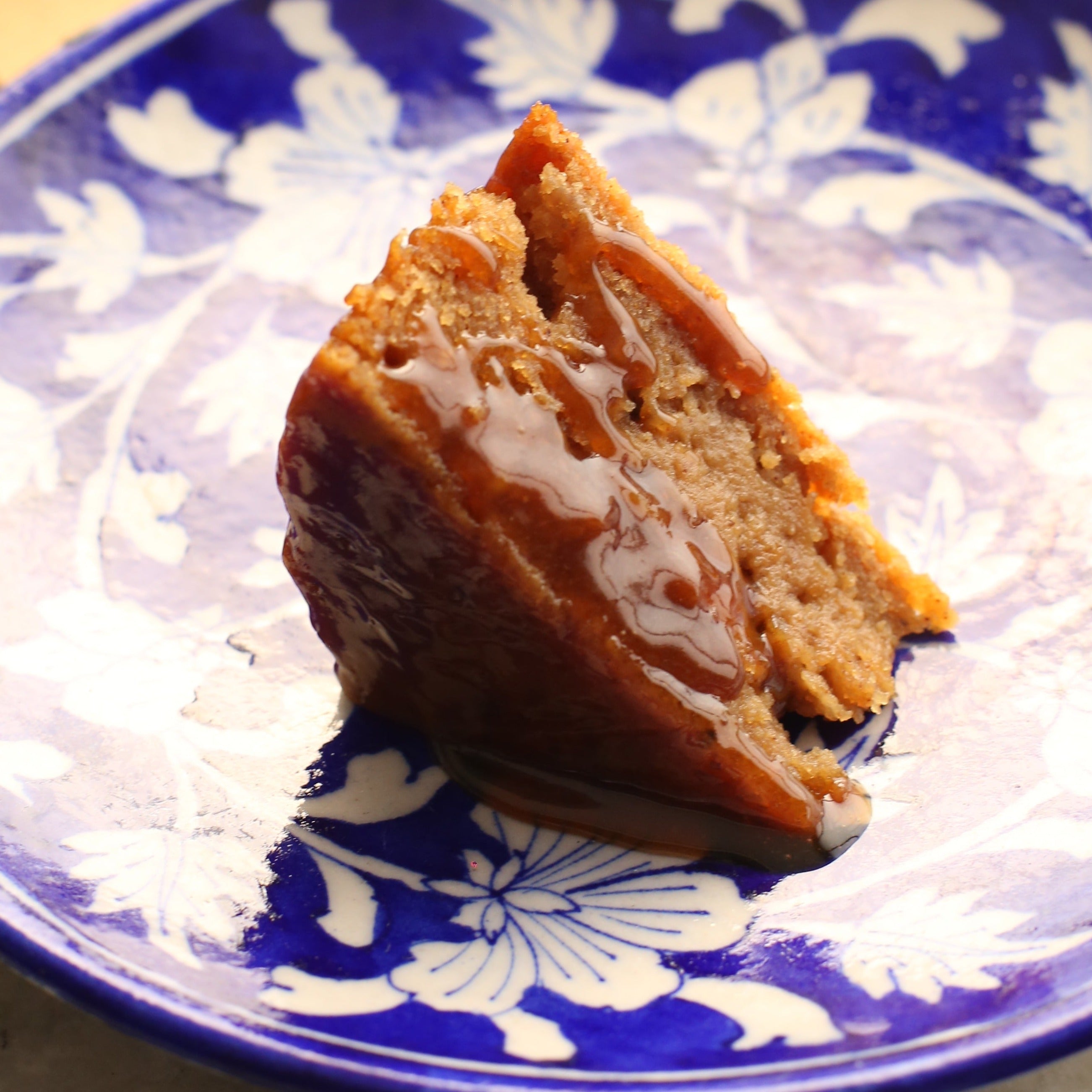 Spice Cake with sticky Soy Caramel