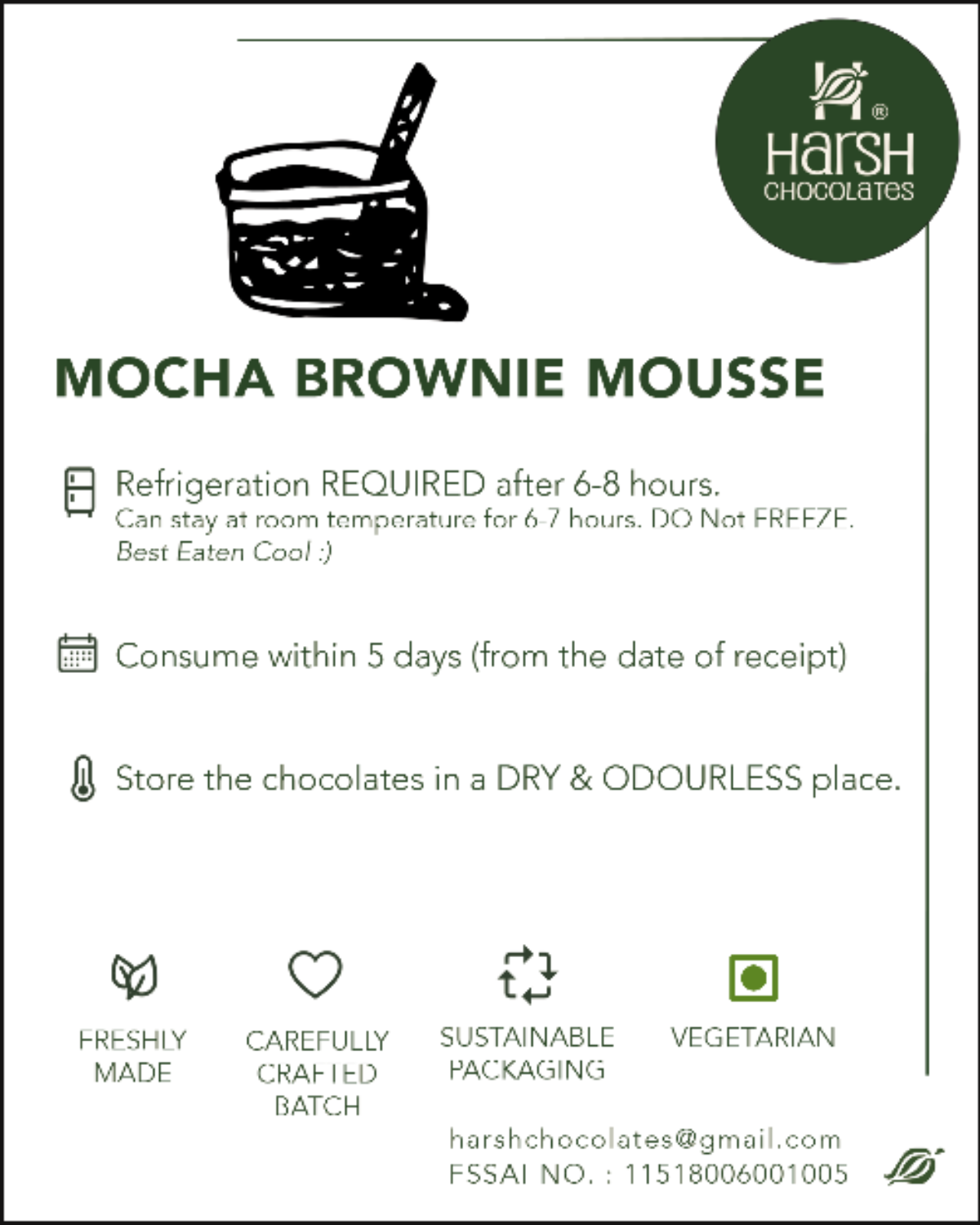 Mocha Brownie Mousse Storage Card