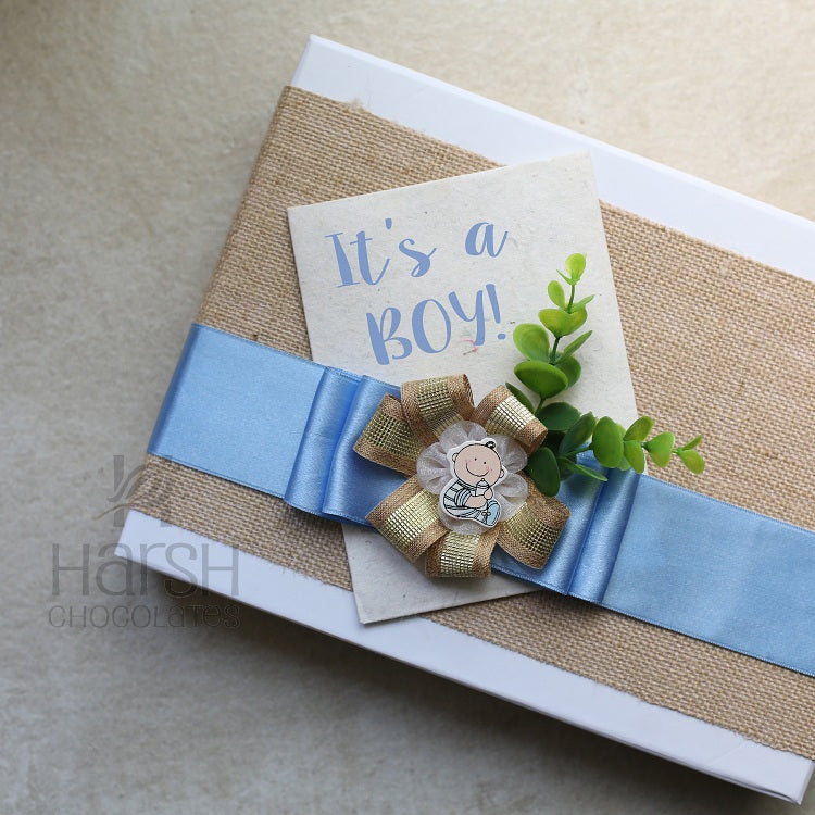 New Born Hampers - Jute Box Hamper-1