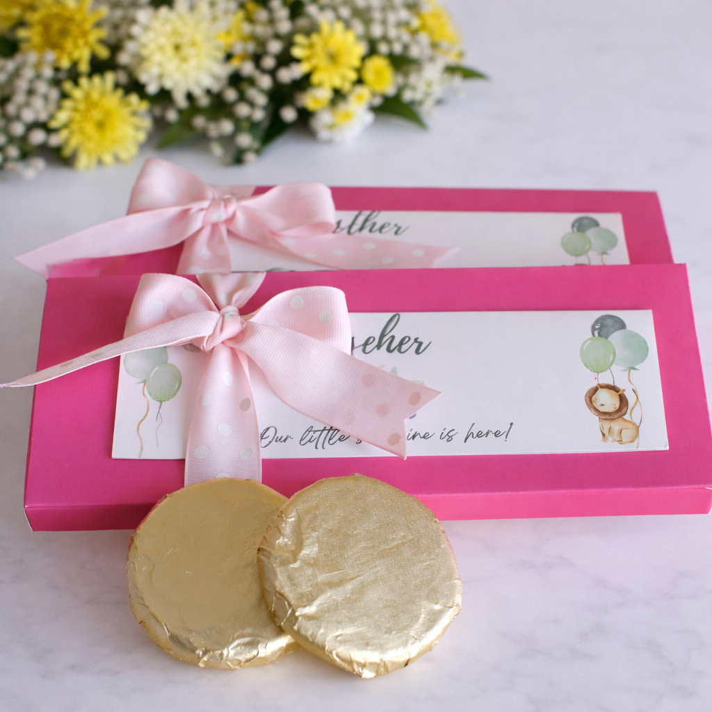 New Born Announcement - Biscuit Chocolates Box of 3