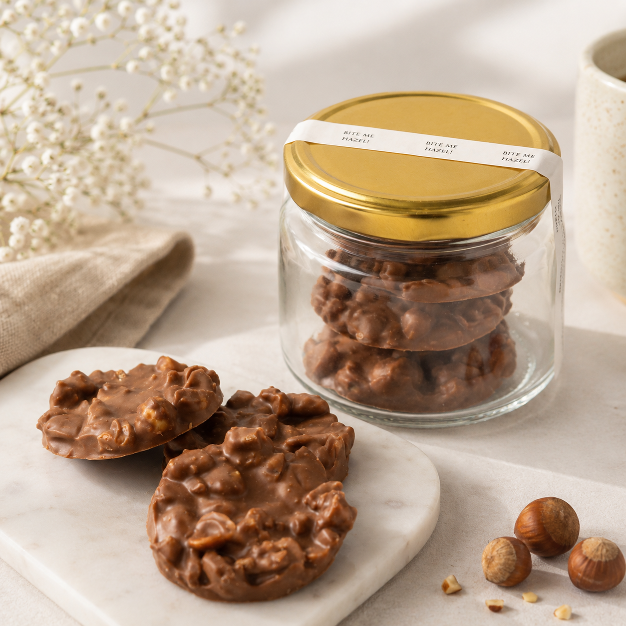 Bite Me Hazel Cookie Jar - Semi Sweet