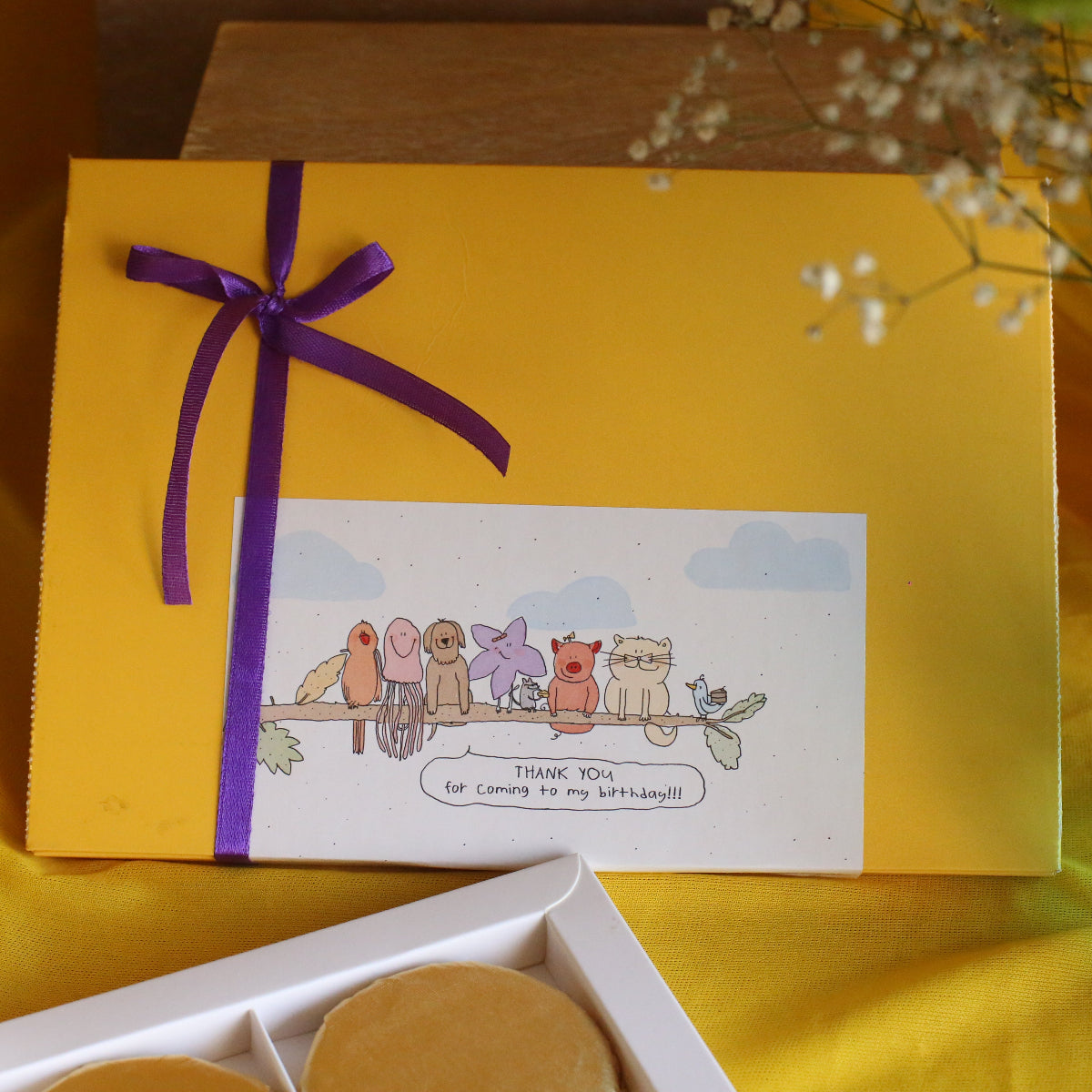Box of 6 Biscuit Chocolates - New Born Announcement-1