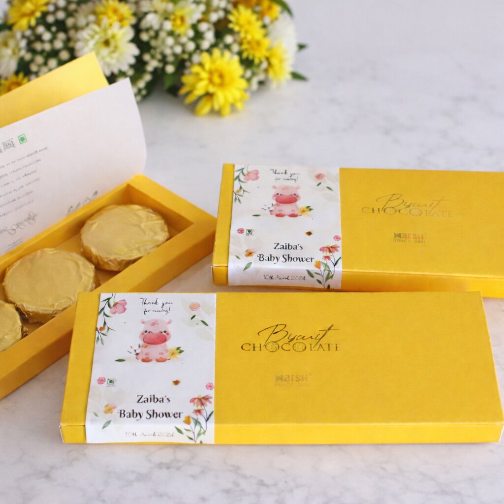 New Born Announcement - Biscuit Chocolates Box of 3
