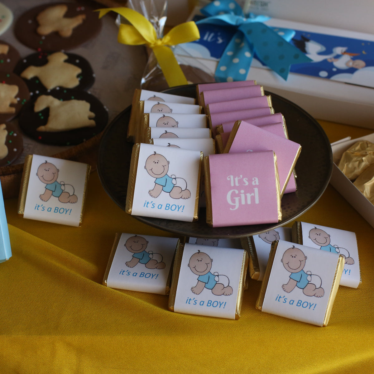 Customised Assorted Squares - New Born Announcement-7