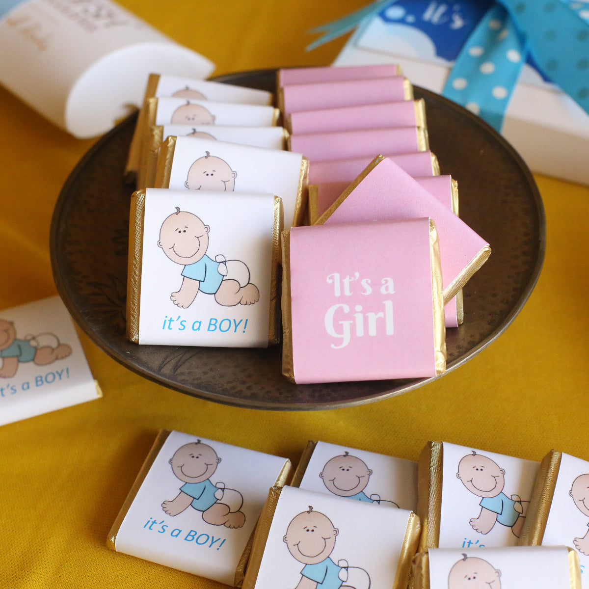 Customised Assorted Squares - New Born Announcement-8