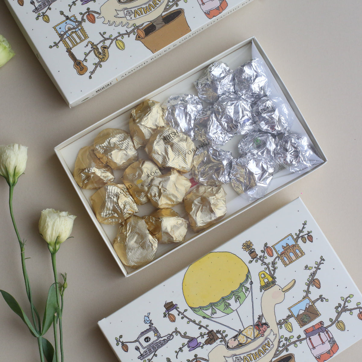 Illustrated New Born Annoucement - Almond Rocks (20pcs)-3