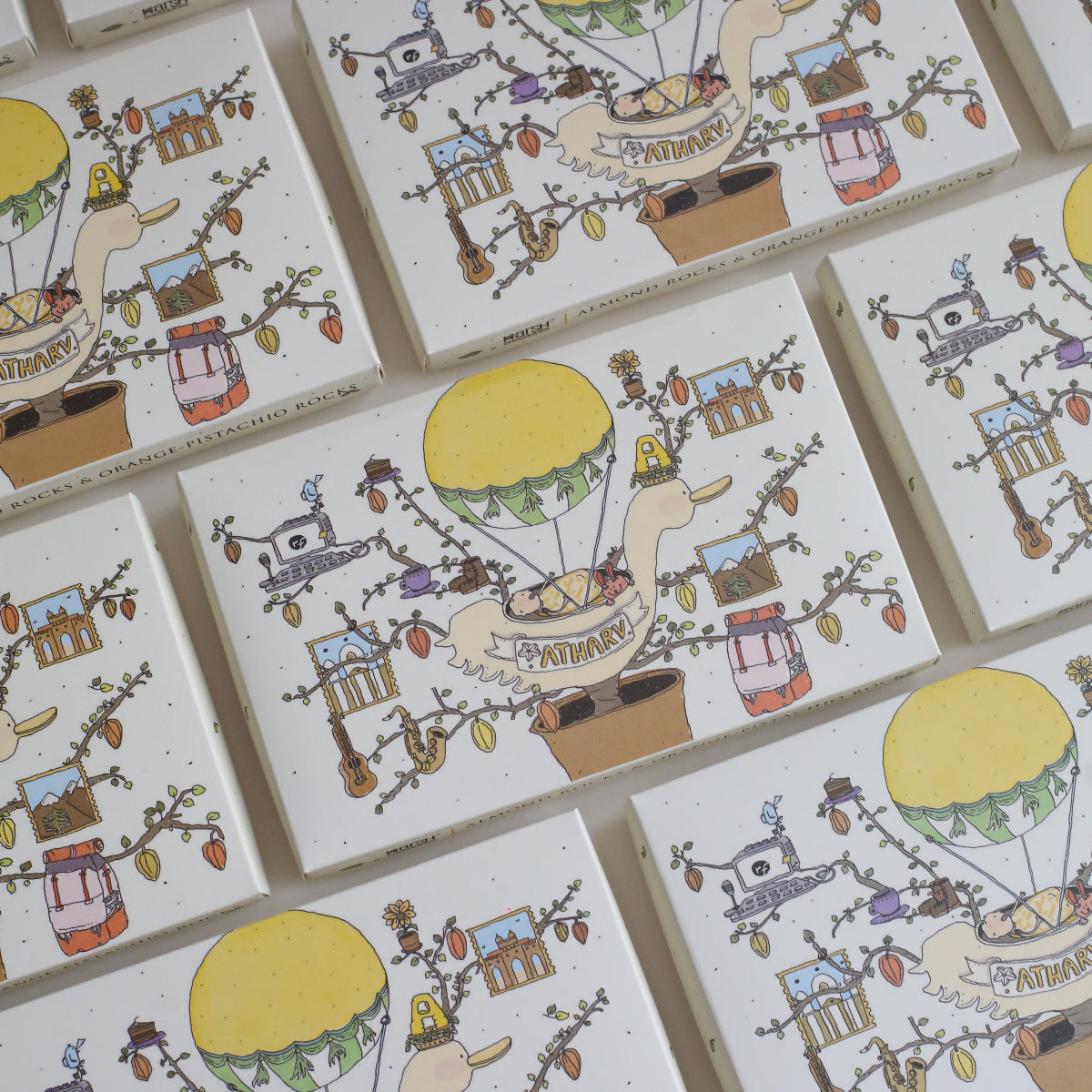 Illustrated New Born Annoucement - Almond Rocks (20pcs)-4