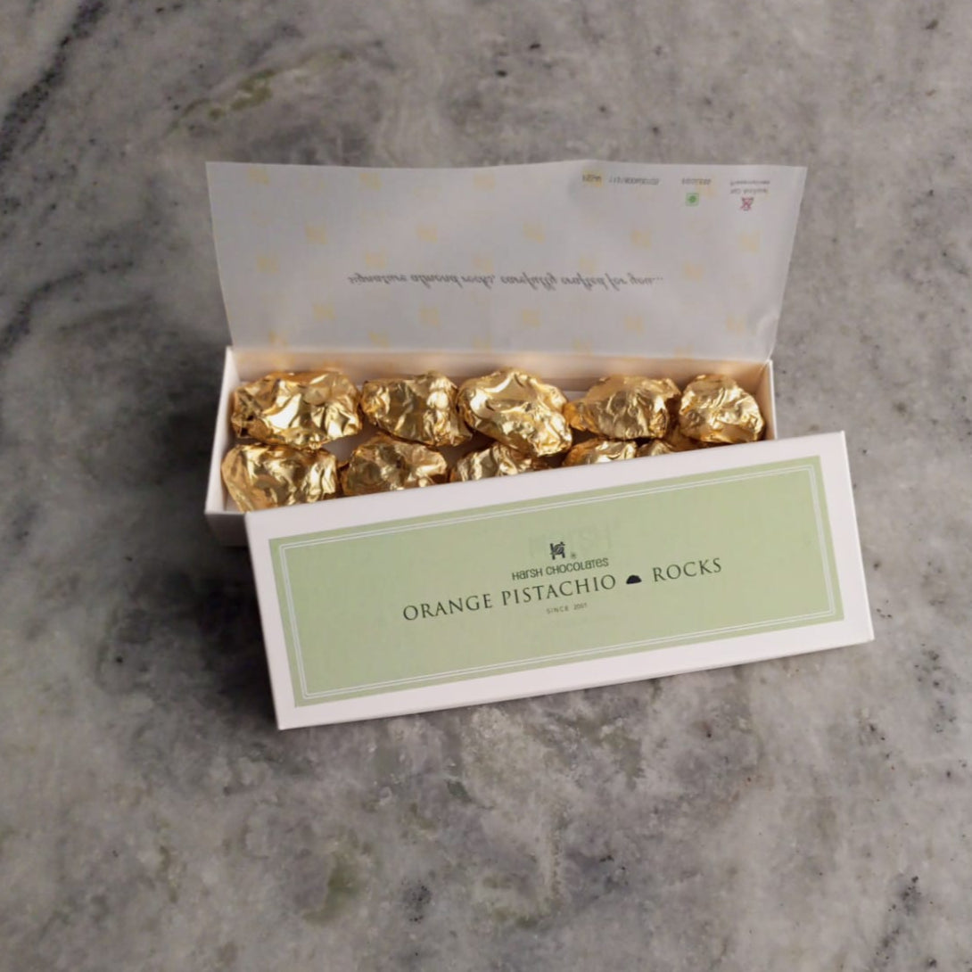 Orange Pistachio Rocks - Box of 10