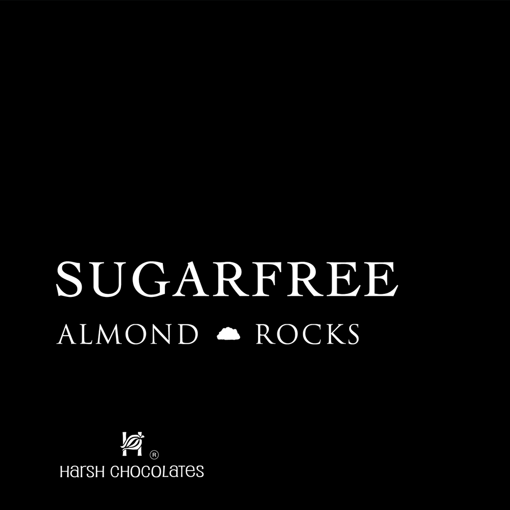 Vegan Almond Rocks | Sugarfree Almond Rocks by Harsh Chocolates