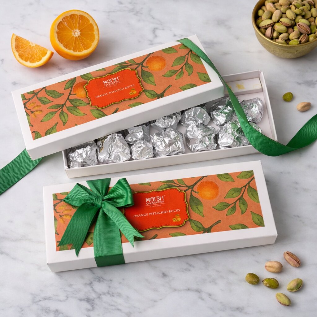 Orange Pistachio Rocks - Box of 10