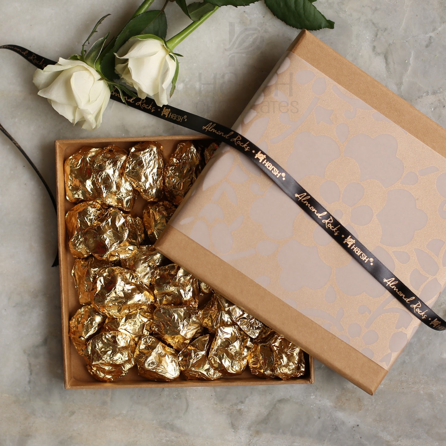 a perfect treat box created for our signature almond rocks is ideal for gifting