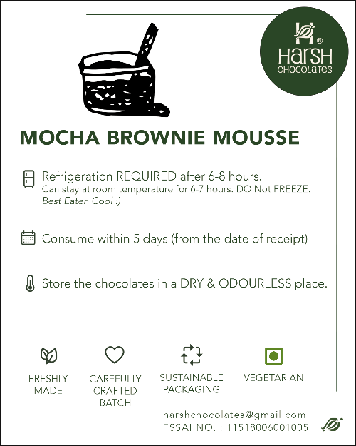 how should I store Mocha brownie mousse