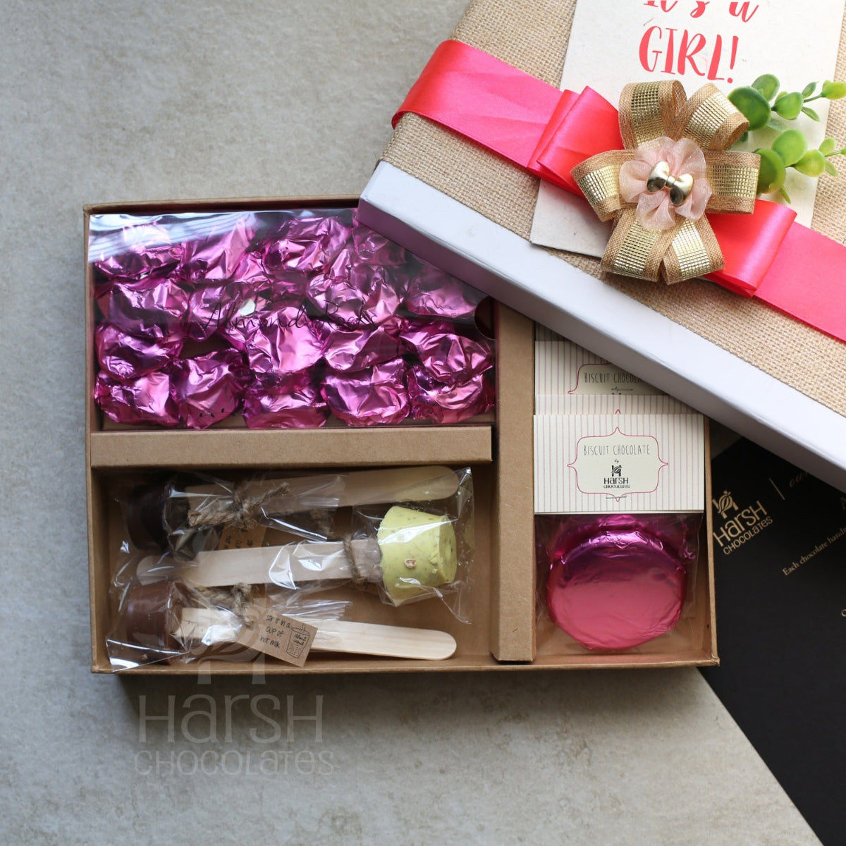 New Born Hampers - Jute Box Hamper-2